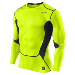 nike green compression shirt