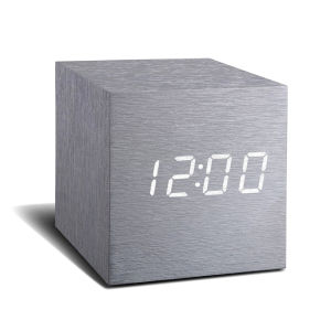 Gingko Electronics Cube Aluminium Click Clock: Image 1