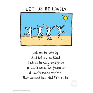 Edward Monkton Let Us Be Lovely Limited Edition Fine Art Print from I Want One Of Those