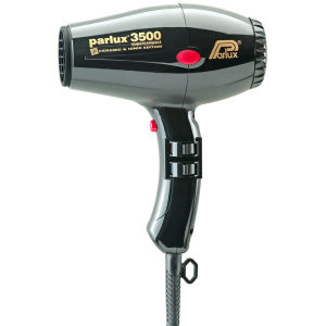 Parlux 3500 Super Compact Inoic Hair Dryer - Black - Brittisk stickkontakt