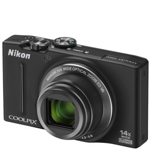 Nikon Coolpix S8000 Compact Digital Camera - Black (14.2MP, 10x Optical ...