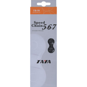 Taya TB-50 116L 5/6/7 Speed Bicycle Chain - Black/Black