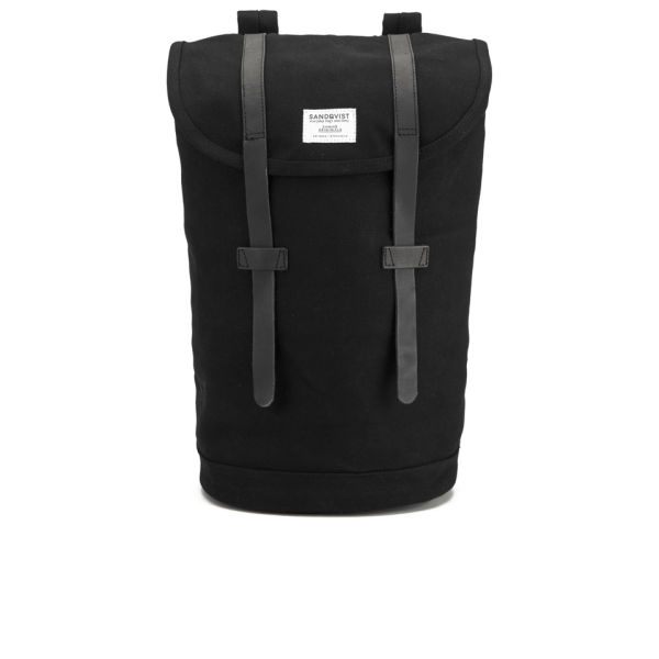 Sandqvist Men's Stig Classic Backpack - Black - Free UK Delivery over £50