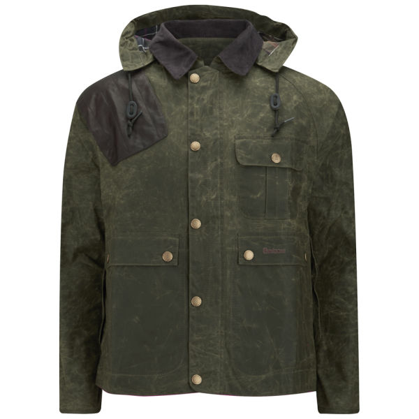 Barbour Men's Ware Waxed Hunting Jacket Fern Free UK Delivery over £50