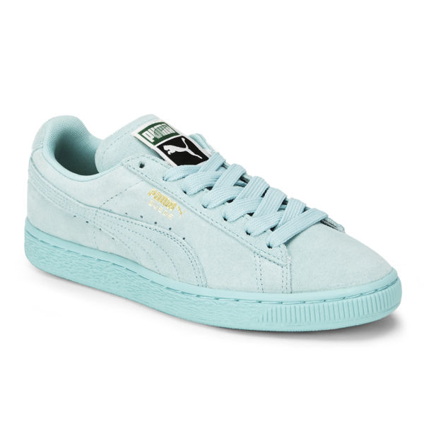 light blue puma sneakers
