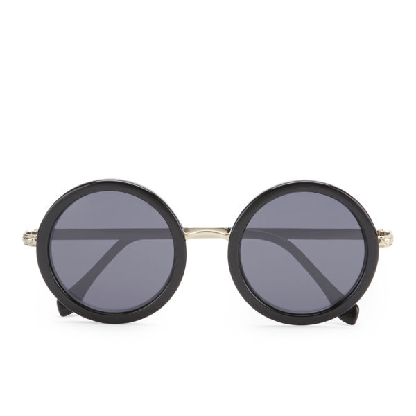 Le Specs Women's Ziggy Round Sunglasses - Black - Free UK Delivery over £50