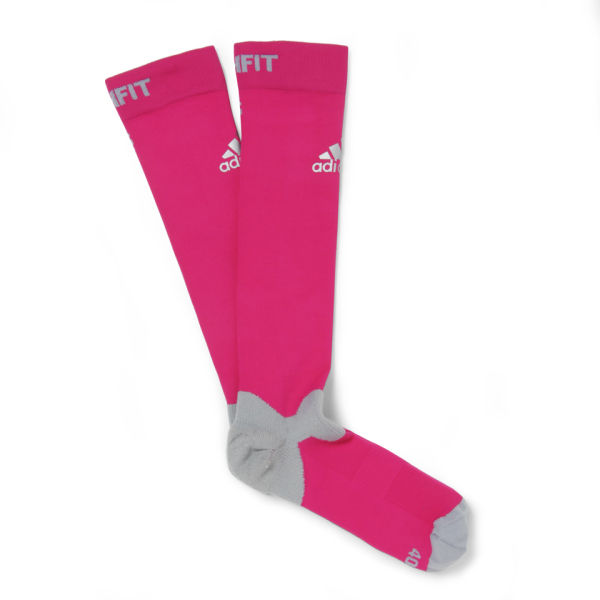 adidas Women's Over the Calf Compression Socks Vivid Berry/Silver Sports & Leisure