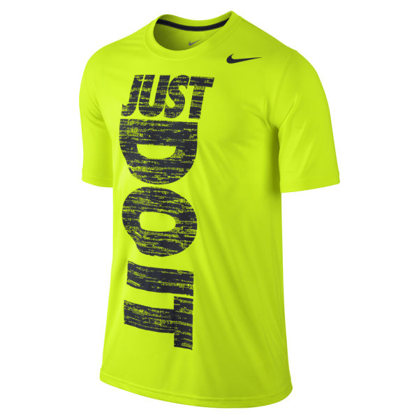 Nike Men's Legend Just Do It Camouflage T-Shirt - Volt Green ...