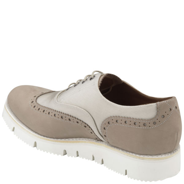 Grenson Men's Max Brogues - Beige Nubuck - Free UK Delivery over £50