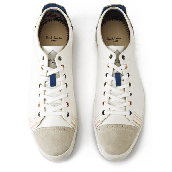 Paul Smith Shoes Men's Vestri Vulcanised Canvas Trainers - White Mono ...