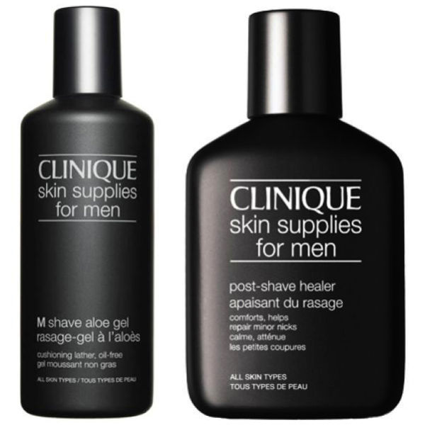 Clinique For Men M Aloe Shave Gel & Post Shave Healer (Bundle) Buy