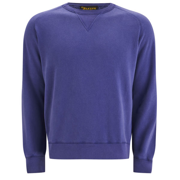 Levi's Vintage Men's 1950s Crew Neck Sweatshirt - Purple - Free UK ...
