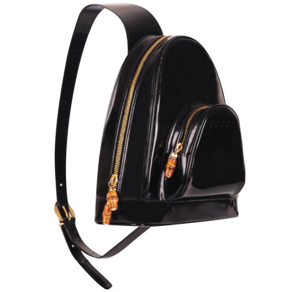 gucci patent leather backpack