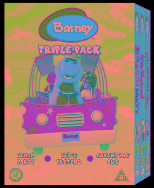 Barney Triple (Beach Party / Let's Pretend / Adventure Bus) DVD | Zavvi
