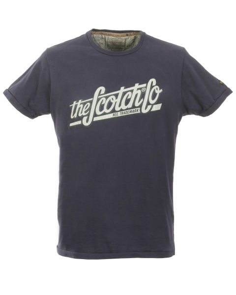 Scotch And Soda Men's Scotch Co Basic T-Shirt - Denim Clothing | TheHut.com