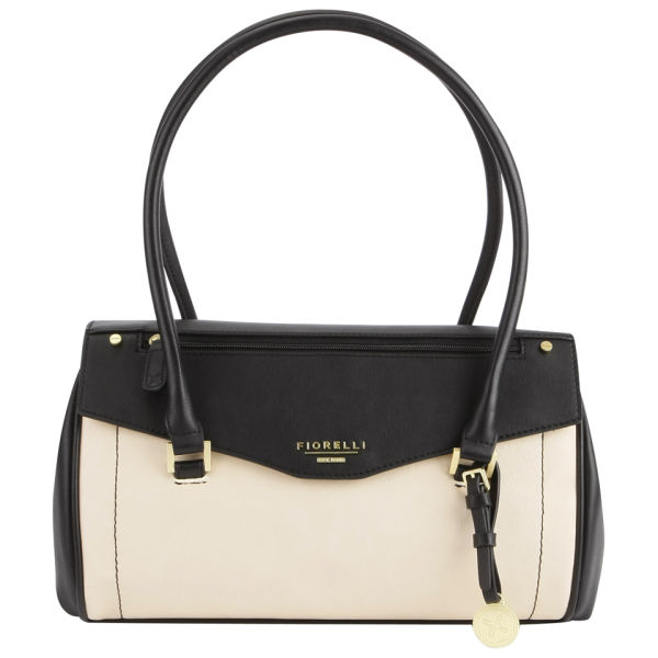 Fiorelli Franchesca East/West Shoulder Bag Black/White Womens