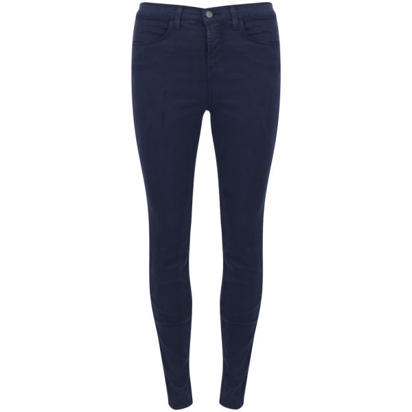 J Brand Women's Maria High Rise Sateen Skinny Jeans - Carbon Blue ...