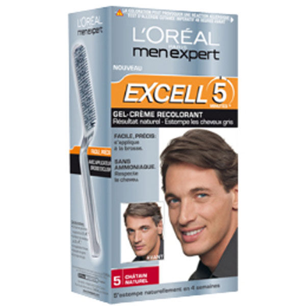 L'Oréal Men Expert Excell 5 BrushIn Hair Colour Natural Brown Free