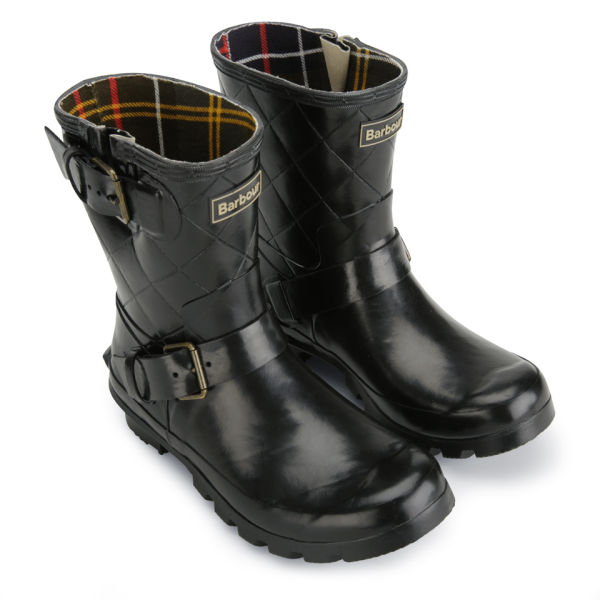 barbour short black wellies