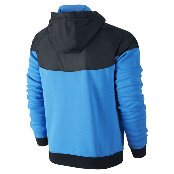 Nike Men's Windrunner Fleece Mix Jacket Photo Blue Sports & Leisure