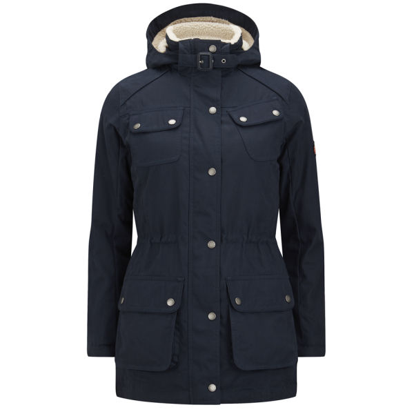 Barbour International Women's Winter Broadstone Jacket - Navy/Merlot ...