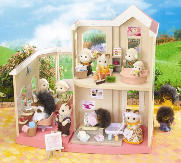 Sylvanian Family Beauty salon with hairdresser      Toys