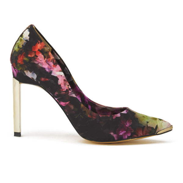 Ted Baker Women's Adecyn Floral Pointed Court Shoes Multi FREE UK