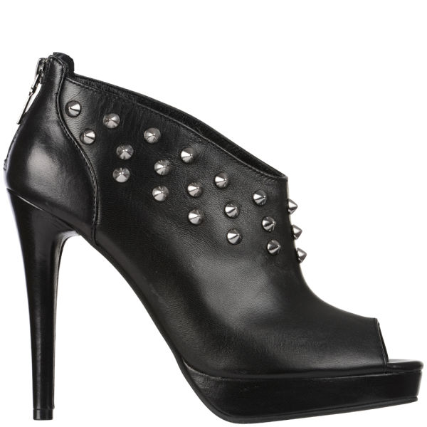 Love Moschino Women's Studded Heeled Ankle Boots - Black Clothing ...