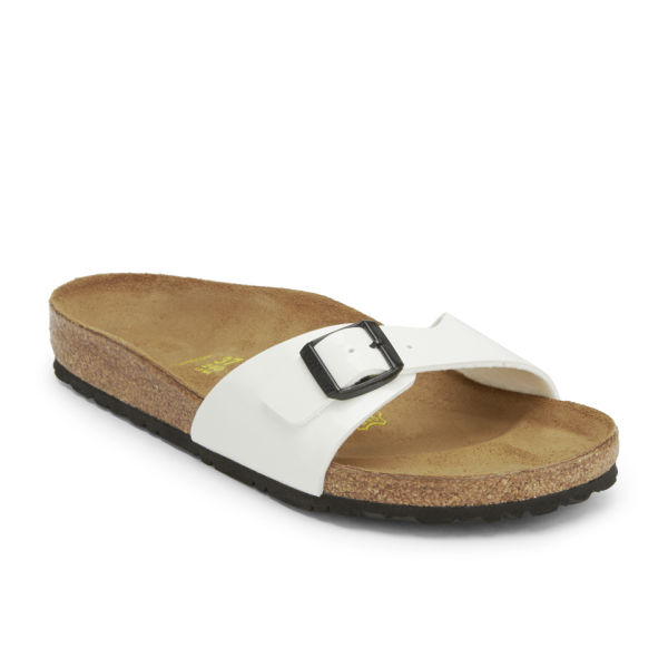 birkenstock single strap white