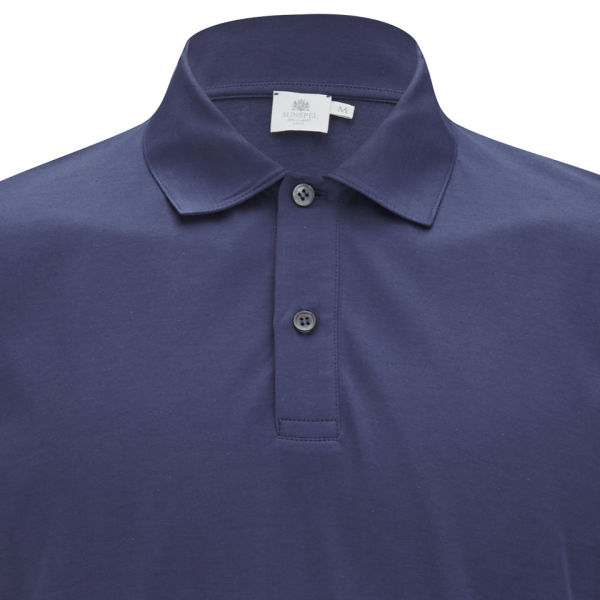 Sunspel Men's Jersey Short Sleeve Polo Shirt - Plum - Free UK Delivery ...