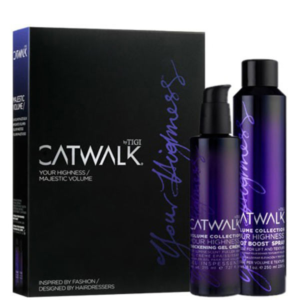 Tigi Catwalk Majestic Volume Gift Set 2 Products Lookfantastic Tigi catwalk your highnesstigcavw_krgr30thickening gel creme thickening gel creme for fine tigi catwalk your highness gel will give you volume and brilliant shine.