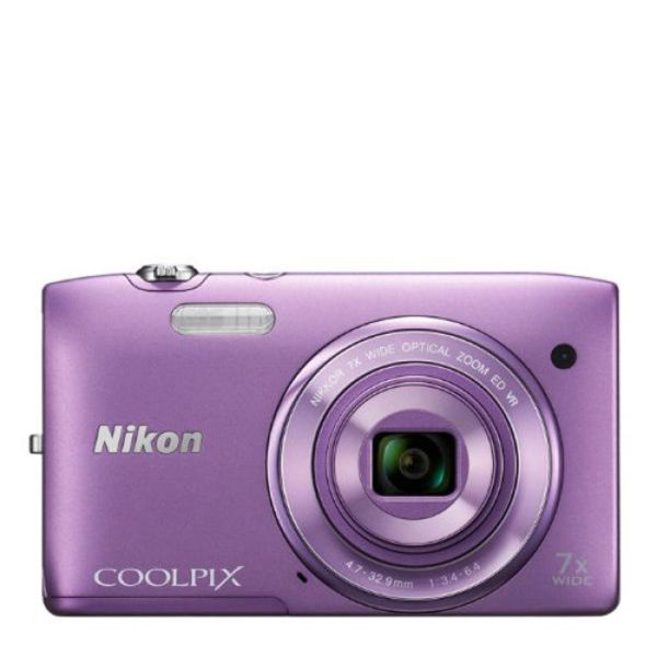 Nikon Coolpix S3500 Compact Digital Camera Purple (20MP, 7x Optical