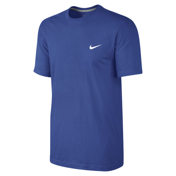 Nike Men's Embroidered Swoosh T-Shirt - Blue Sports & Leisure | Zavvi