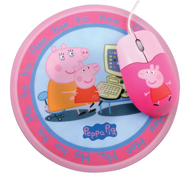 Peppa Pig Optical Mouse and Mouse Mat Set Toys | Zavvi