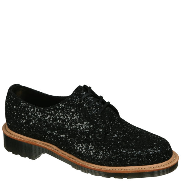 Dr. Martens Made in England Women's 1461 3Eye Shoes Black Glitter