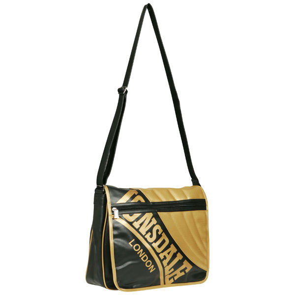 Lonsdale East West Perforated Front Messenger Bag Mens Accessories