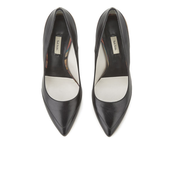 Paul Smith Shoes Women's Ayla Leather Court Shoes - Black Ante Kid ...