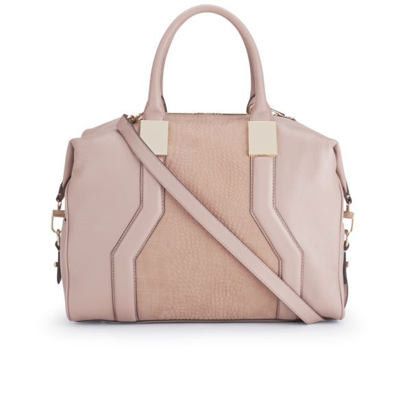 French Connection Evie Leather Tote Bag - Pink - Free UK Delivery over £50