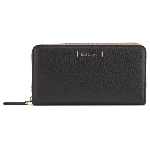 Paul Smith Accessories Women S Large Zip Around Leather Purse Paul Smith Accessories Women S Large Zip Around Leather Purse Black Image 1