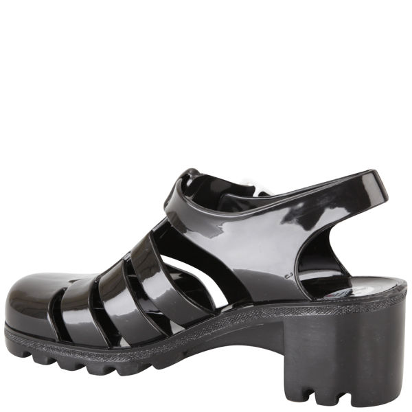 JuJu Women's Babe Heeled Jelly Sandals - Black | FREE UK Delivery | Allsole