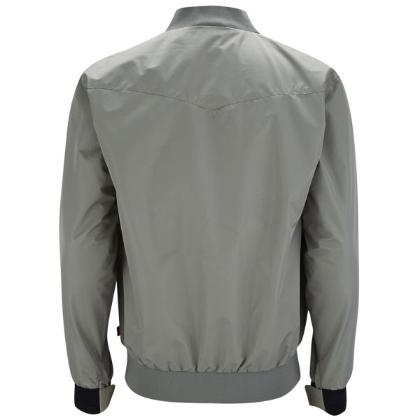 Luke 1977 Men's Lancaster Pocket Bomber Jacket - Silver Clothing | TheHut.com