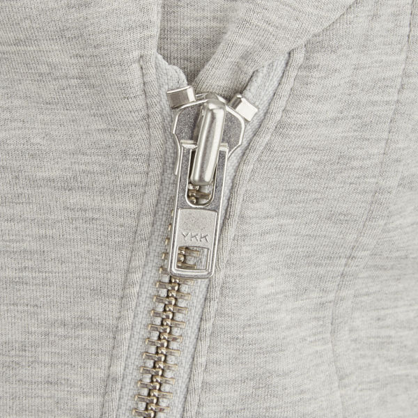 Helmut Lang Women's Zip-Up Sweatshirt with Asymmetric Back - Grey ...