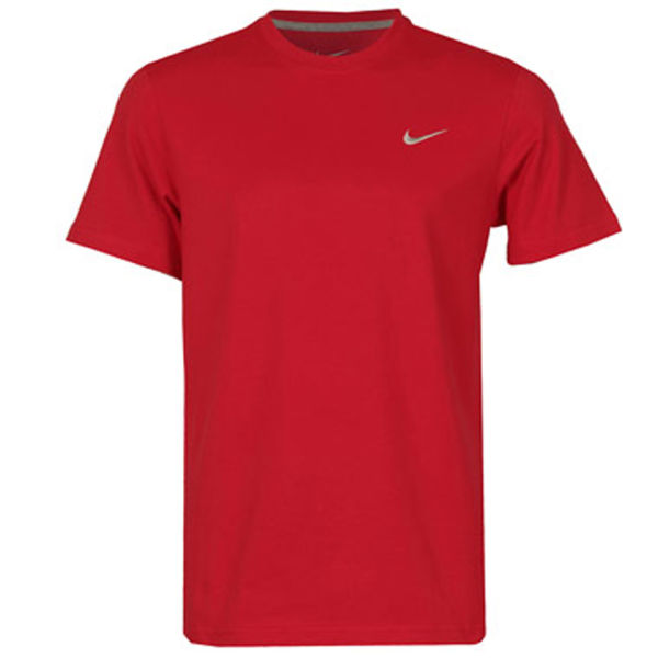 Nike Men's Embroidered Swoosh T-Shirt - Red Sports & Leisure | TheHut.com