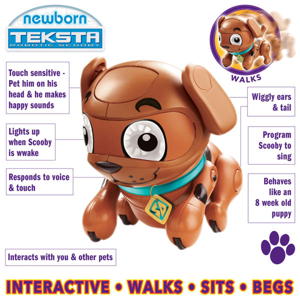 Teksta Newborn ScoobyDoo Robotic Pet Toys Zavvi