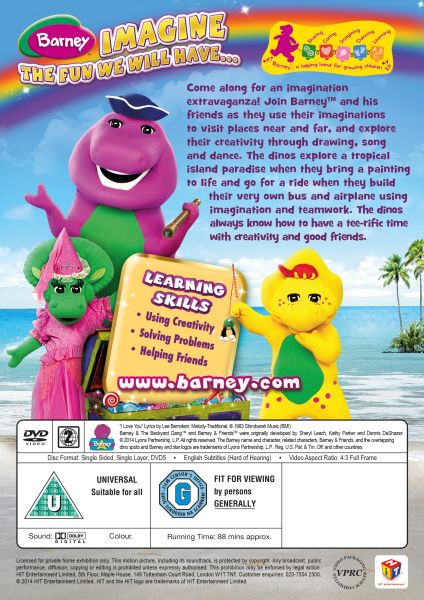 Barney: Imagine with Barney DVD | Zavvi