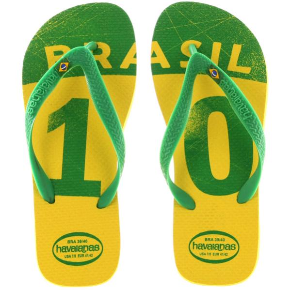 Havaianas Unisex Team Brazil Flip Flops - Yellow Clothing | Zavvi