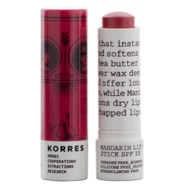 Korres Lip Butter Stick SPF15 - Rose: Image 01