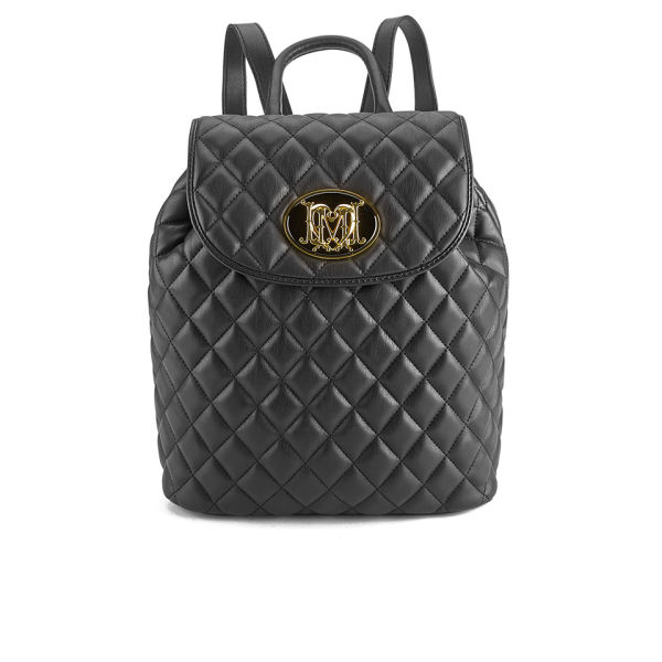 Love Moschino Women's Quilted Backpack Black Free UK Delivery over £50