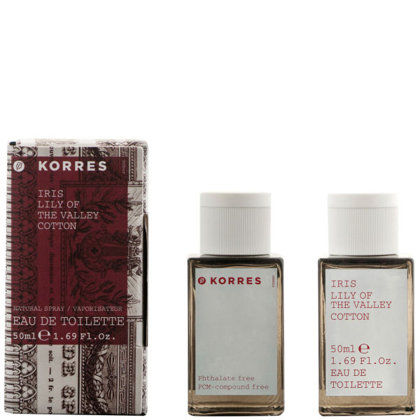 KORRES Iris, Lily Of The Valley And Cotton EDT Spray 50ml Free