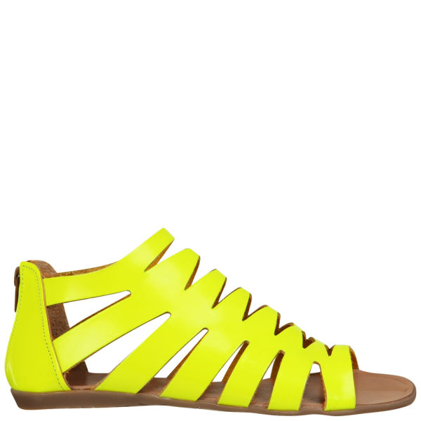 neon gladiator heels